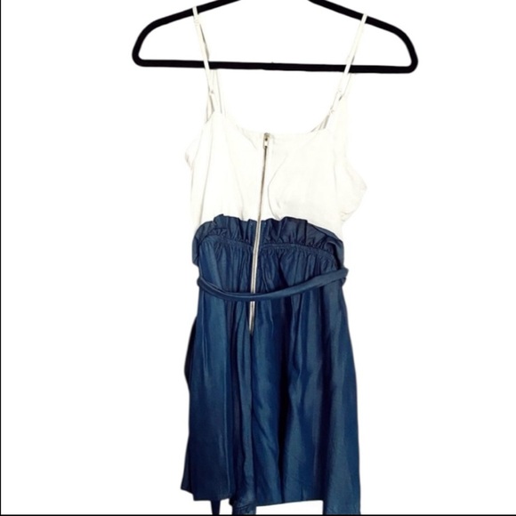 Altar’d State Blue & White Colorblock romper Size S - Picture 3 of 4